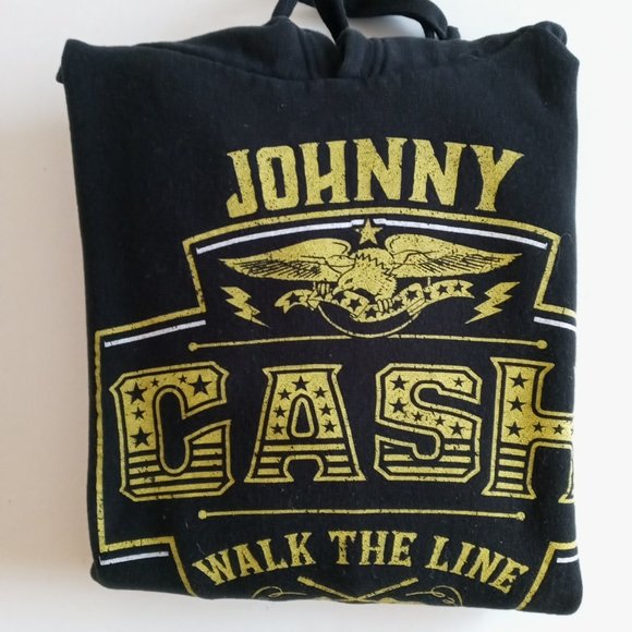 Awesome Johnny Cash "Walk the line" black hoodie - Picture 7 of 7